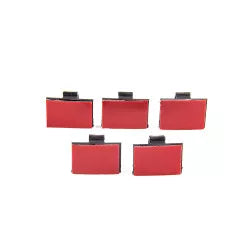 Cable clamps with adhesive strips